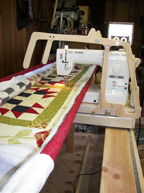 homemade quilting frames for machines.